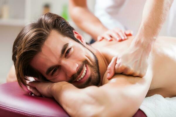 a man getting a massage photo